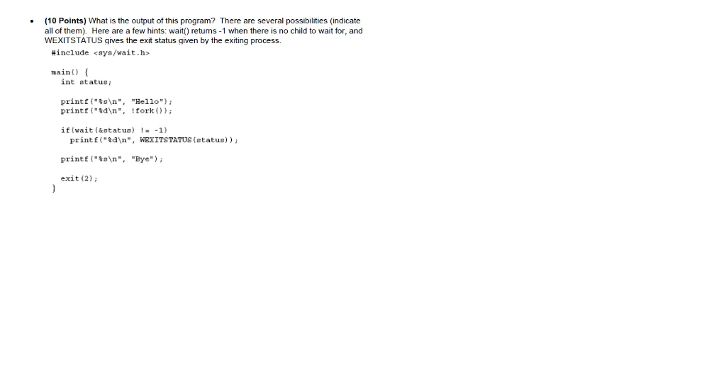 Solved What is the output of this program? There are several | Chegg.com