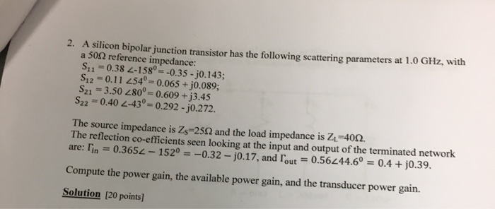 Solved A silicon bipolar junction transistor has the | Chegg.com