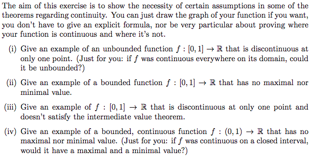 Solved The aim of this exercise is to show the necessity of | Chegg.com