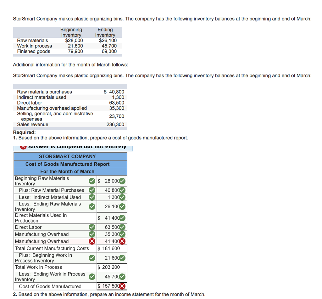 Solved StorSmart Company makes plastic organizing bins. The