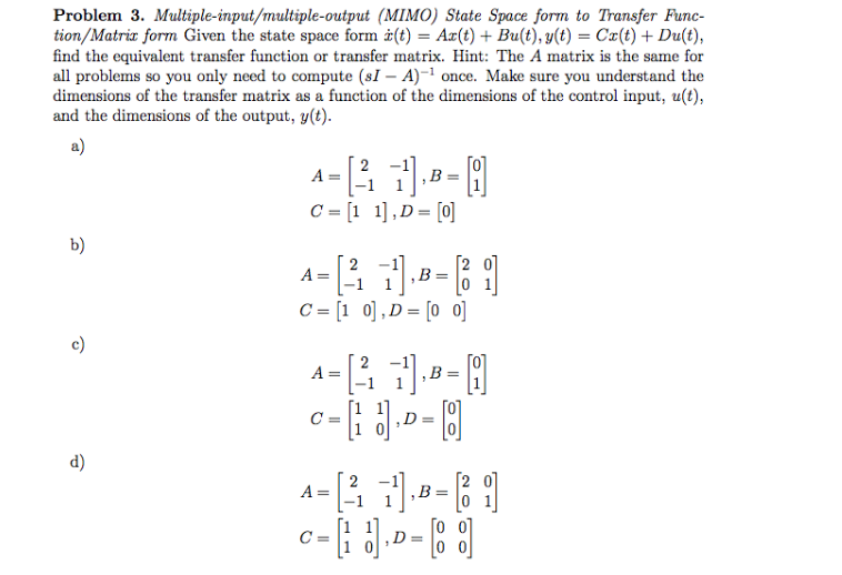 scilab state space to transfer function