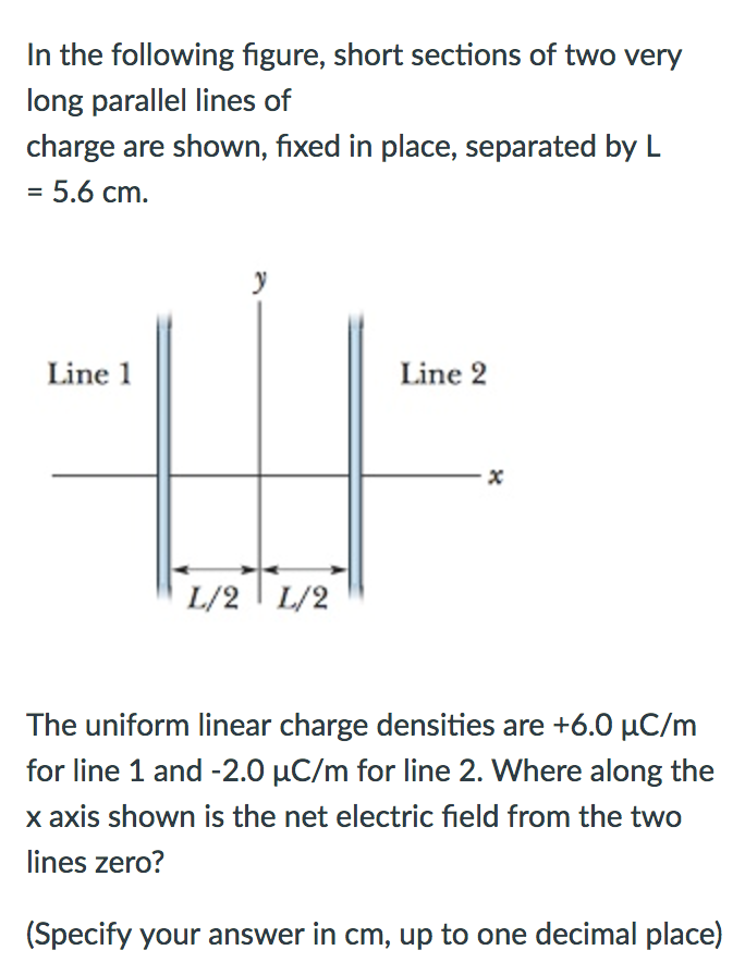 Solved In The Following Figure, Short Sections Of Two Very | Chegg.com