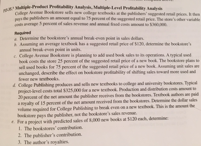 Solved A Multiple Product Profitability Analysis Chegg Solved A Multiple Product Profitability Analysis Chegg