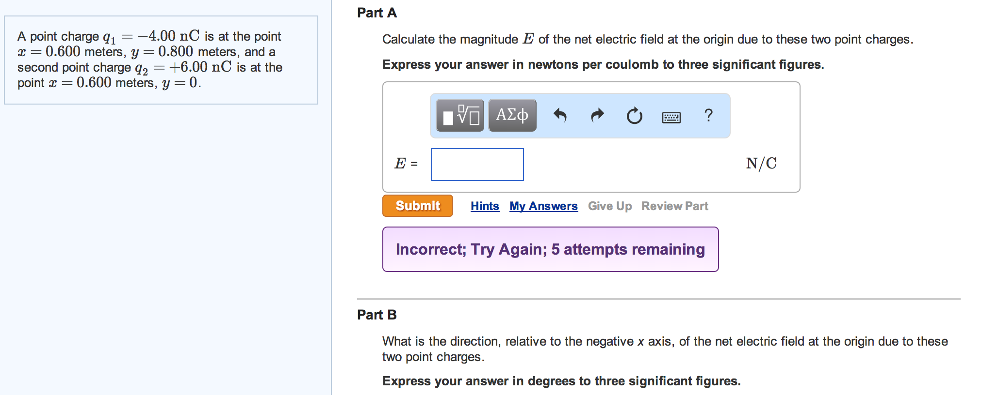 solved-a-point-charge-q1-4-00-nc-is-at-the-point-x-chegg