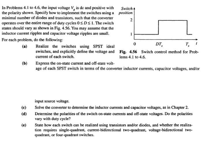 Solved In Problems 4.1 to 4.6, the input voltage V, is de | Chegg.com