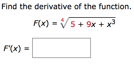 Solved F'(x) = | Chegg.com