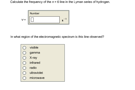 Solved: *** I Know That You Use The Equation: 1/ Lamda= R | Chegg.com