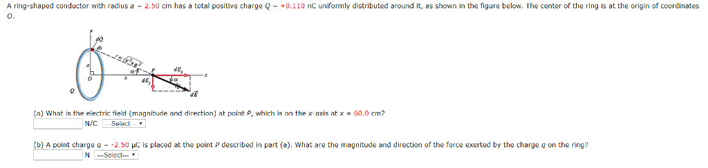 Solved A Ring-shaped Conductor With Radius A O. 2.50 Cm Has 