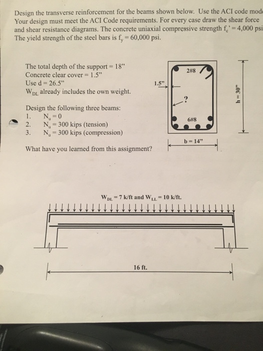 solved-design-the-transverse-reinforcement-for-the-beam-chegg