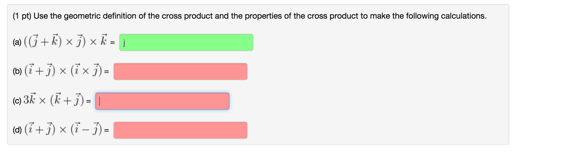 solved-1-pt-use-the-geometric-definition-of-the-cross-chegg