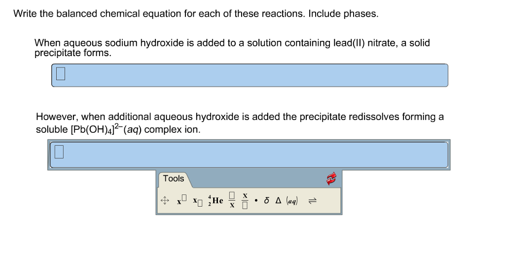 Solved Write the balanced chemical equation for each of