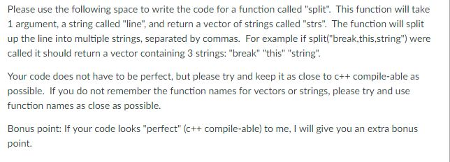 Solved Use the following space to write the code for a | Chegg.com