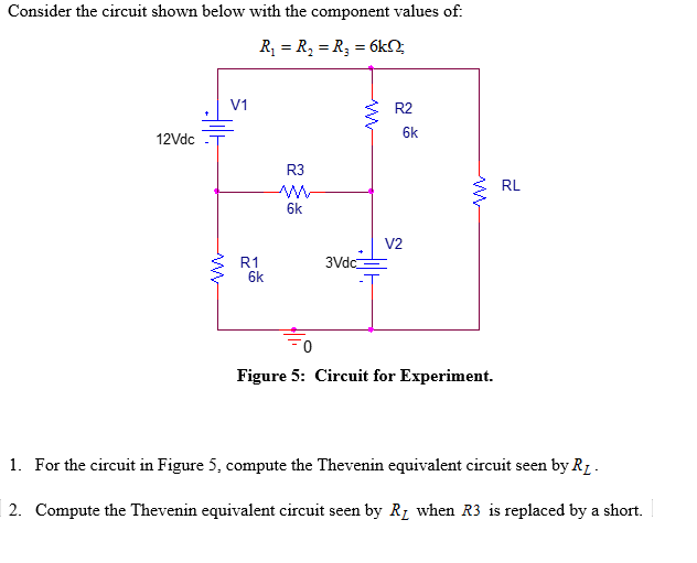 Solved Consider the circuit shown below with the component | Chegg.com image.