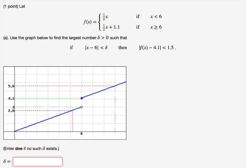 Solved Let f(x) = {1/2 x 1/2 x + 1.1 (a). Use the graph | Chegg.com