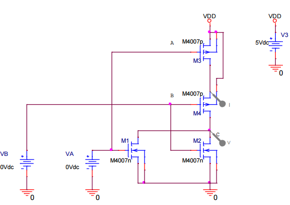 Solved We will use the CD4007UBE device to implement a | Chegg.com