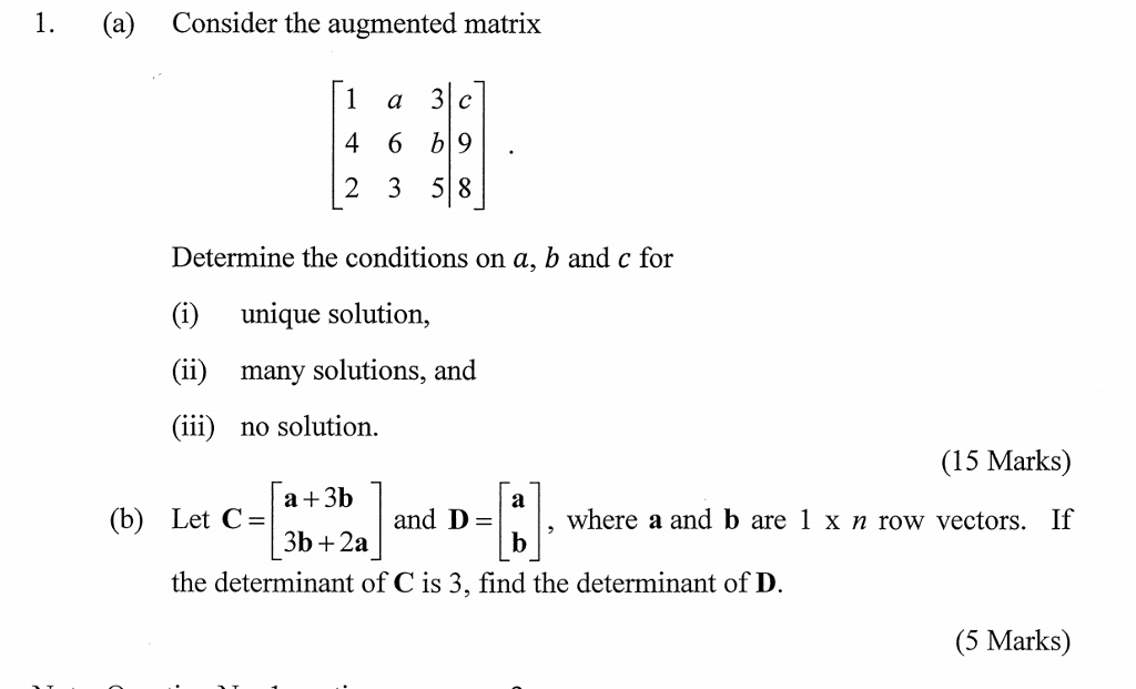 Augmented Matrix