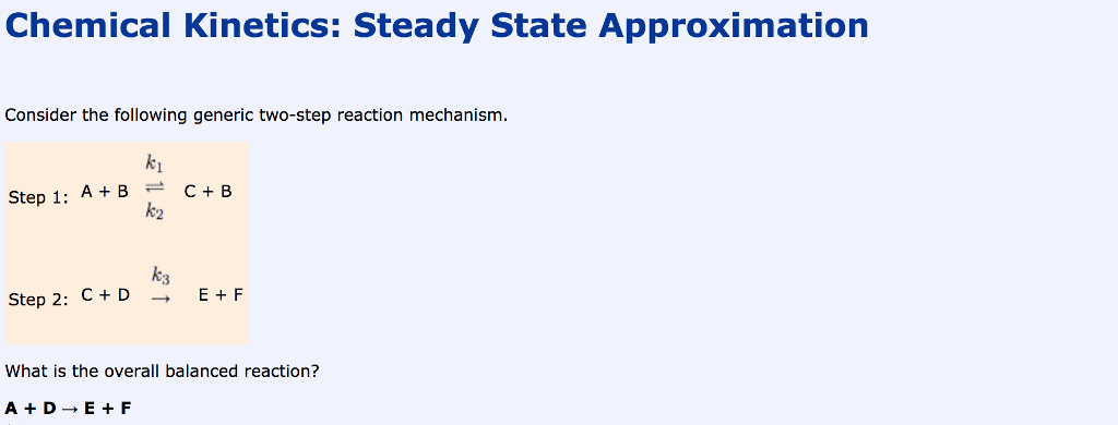 solved-chemical-kinetics-steady-state-approximation-chegg