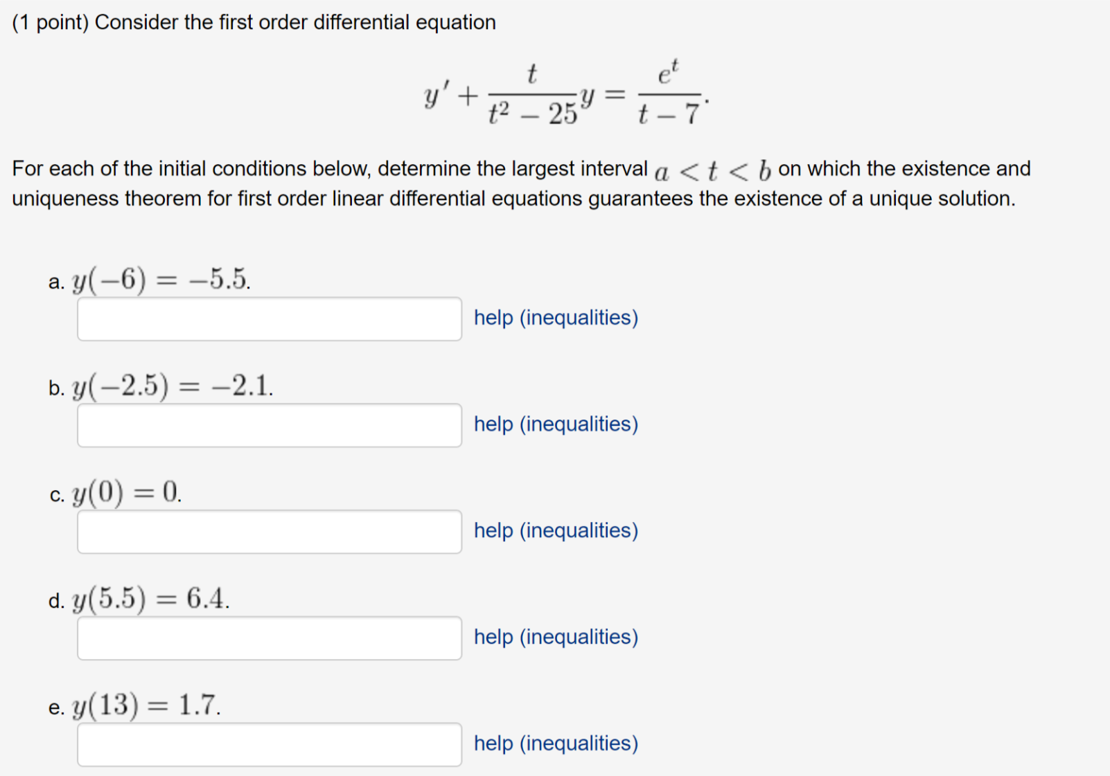 Solved Consider The First Order Differential Equation Y 5931