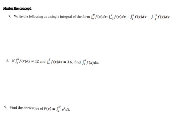 solved-write-the-following-as-a-single-integral-of-the-form-chegg