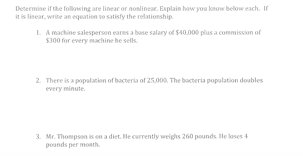 solved-determine-if-the-following-are-linear-or-nonlinear-chegg