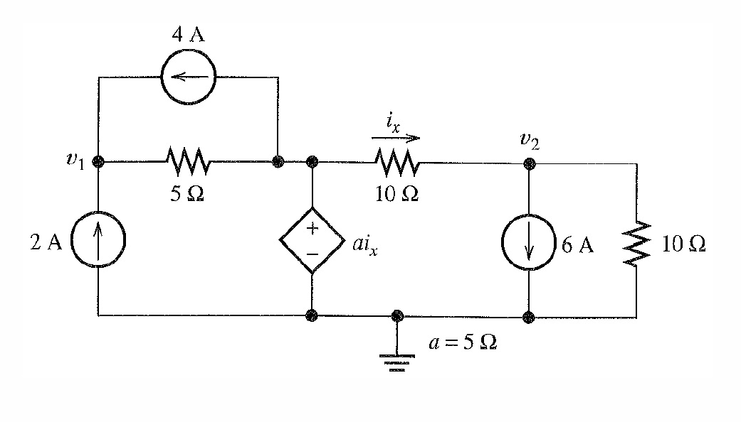 Solved find V1 and V2 using mesh analysis | Chegg.com