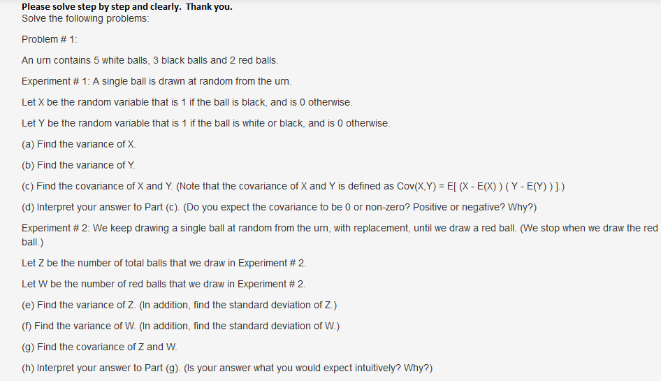Solved Please solve step by step and clearly. Thank you | Chegg.com