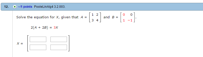 solved-solve-the-equation-for-x-given-that-a-1-2-3-4-chegg