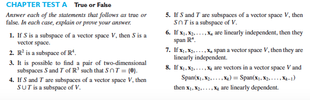 subspace definition vector