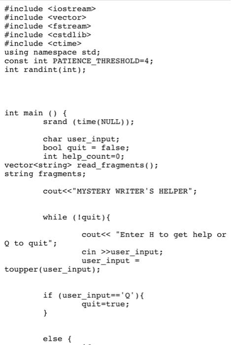 Please help me with my program! It runs but crashes | Chegg.com