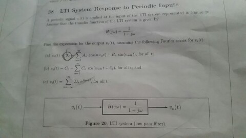 Solved 38 LTI system Response to Periodic Inputs 4a that ile | Chegg.com
