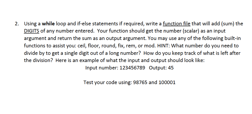 Solved Using a while loop and if-else statements if | Chegg.com