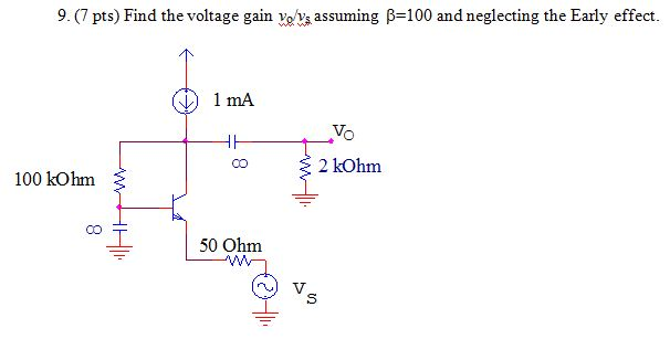 solved-find-the-voltage-gain-v0-vs-assuming-beta-100-and-chegg