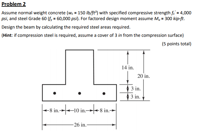 Solved Problem 2 Assume Normal Weight Concrete (we 150 