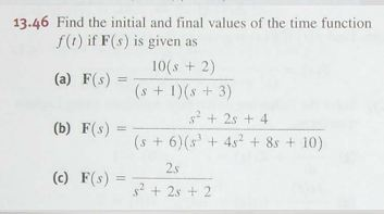 Solved Find the initial and final values of the time | Chegg.com