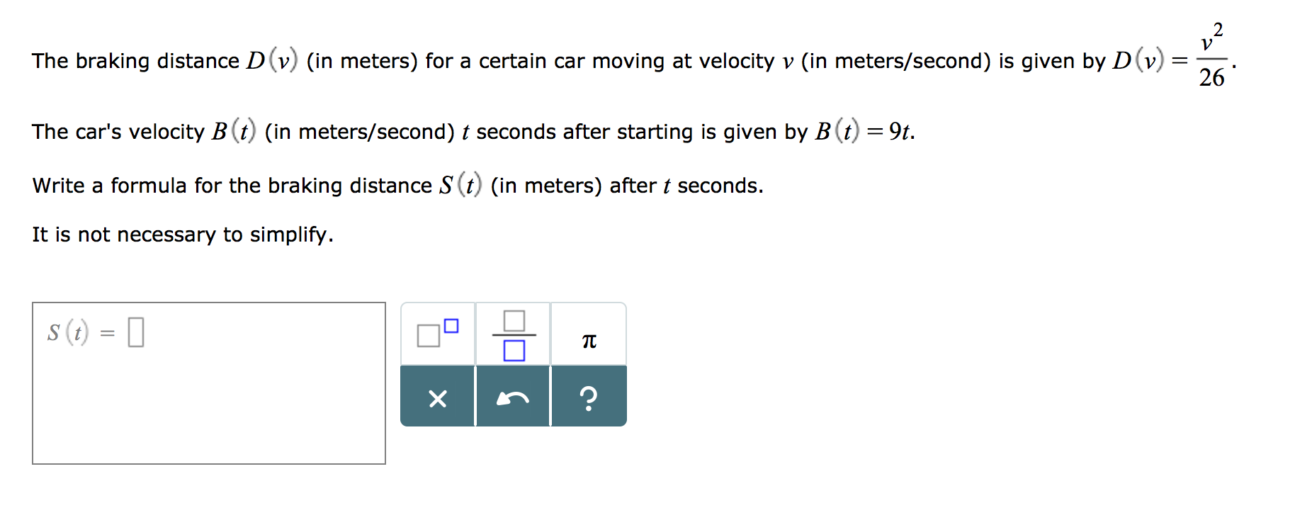 Stopping distance calculator picture
