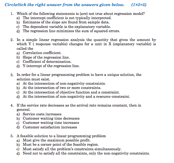 Solved Which of the following statements is (are) not true