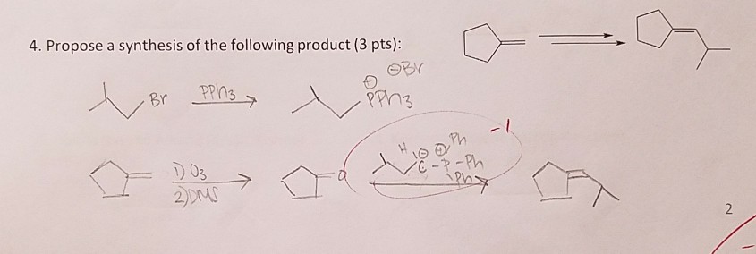 Solved 4. Propose a synthesis of the following product (3 | Chegg.com