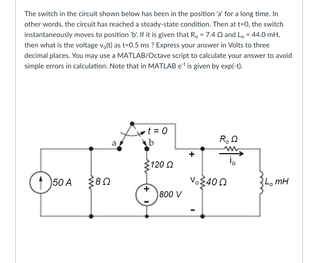 solved-the-switch-in-the-circuit-shown-below-has-been-in-the-chegg