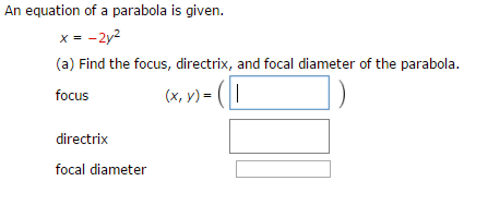 find the focus and directrix of the parabola x 2 12y