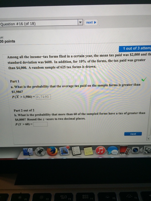 Solved Among All The Income tax Forms Filed In A Certain Chegg