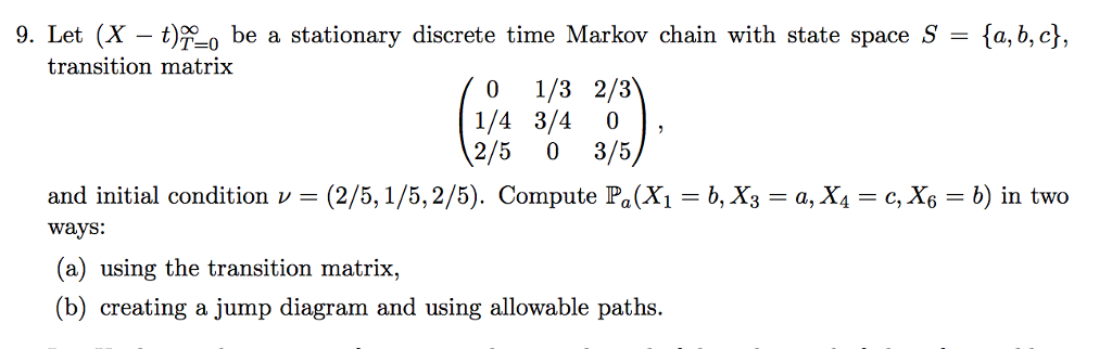 Solved Let (X - t)^infinity T = 0 be a stationary discrete | Chegg.com