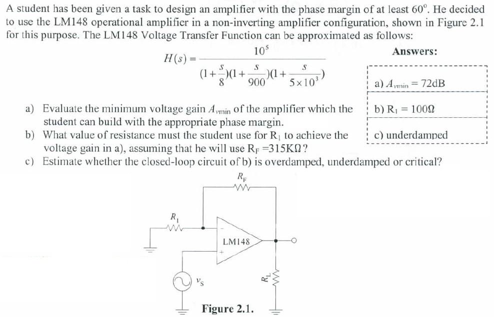 Solved A student has been given a task to design an | Chegg.com