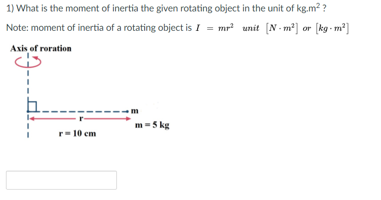 What Is The Unit Of Moment Of Inertia