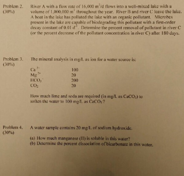 solved-river-a-with-a-flow-rate-of-16-000-m-3-d-flows-into-a-chegg