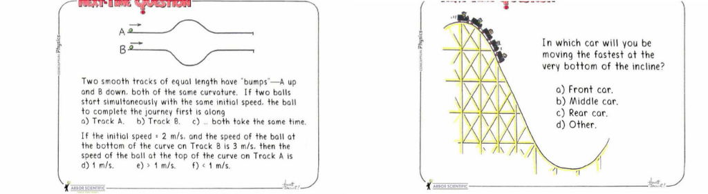 Solved A 2 Two smooth tracks of equal length have bumps -A | Chegg.com