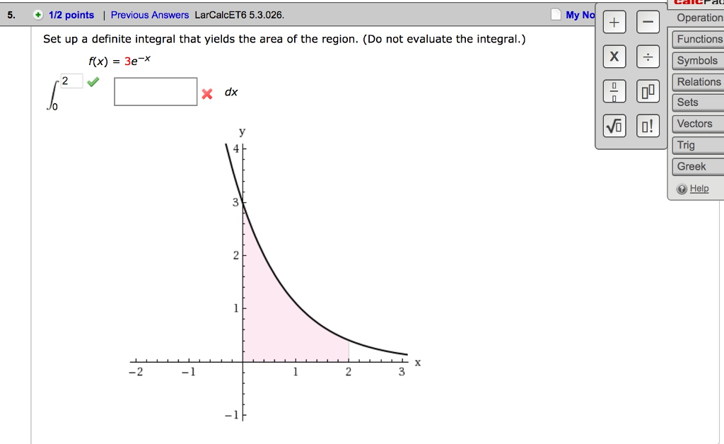 Solved Set up a definite integral that yields the area of | Chegg.com