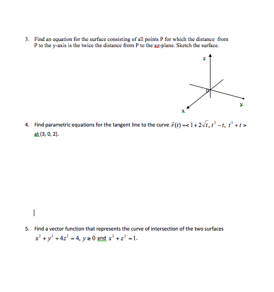 Solved 3 Find An Equation For The Surface Consisting Of All 2992