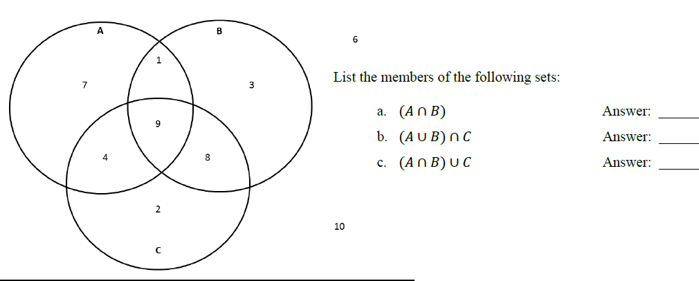 Solved List the members of the following sets: | Chegg.com