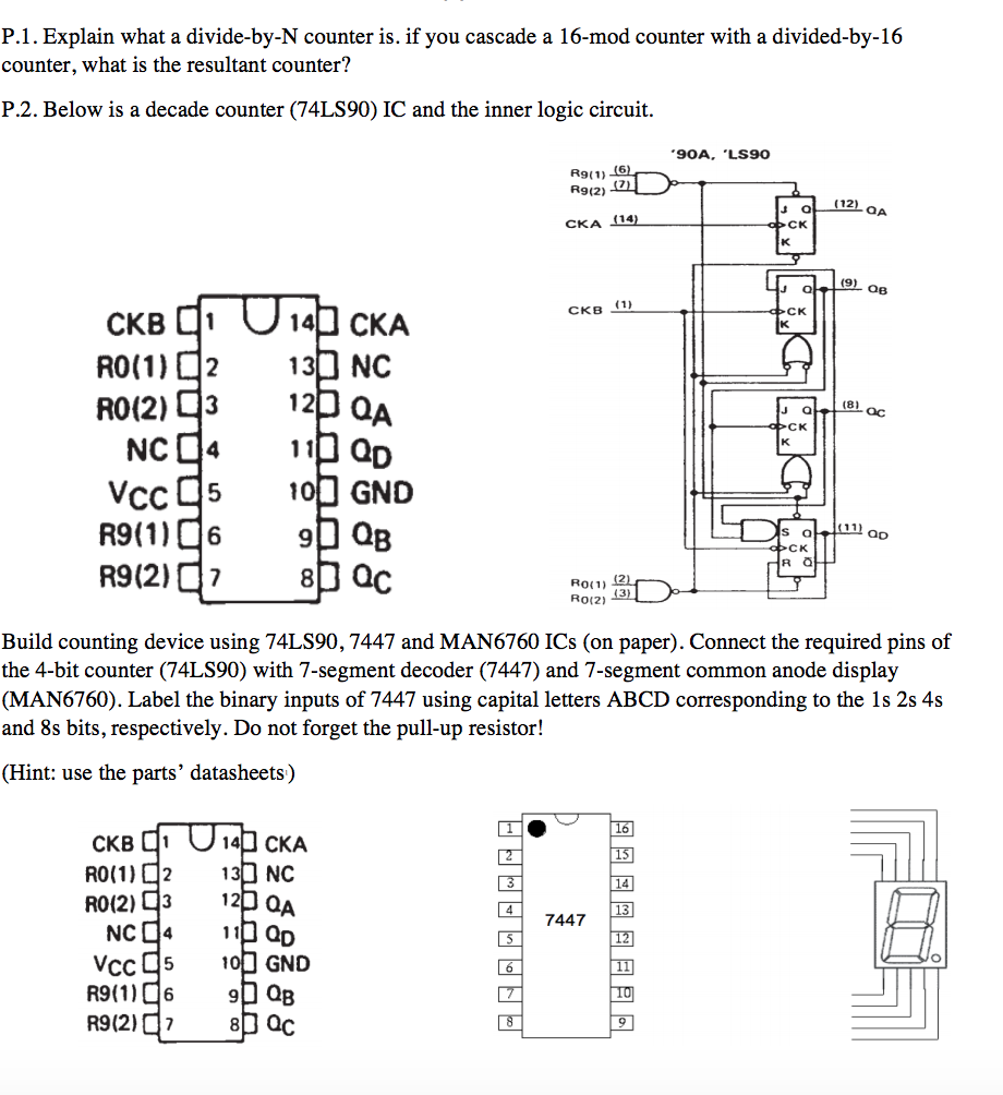 Solved P.1. Explain what a divide-by-N counter is. if you | Chegg.com