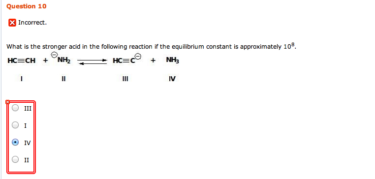 Solved What Is The Stronger Acid In The Following Reaction 